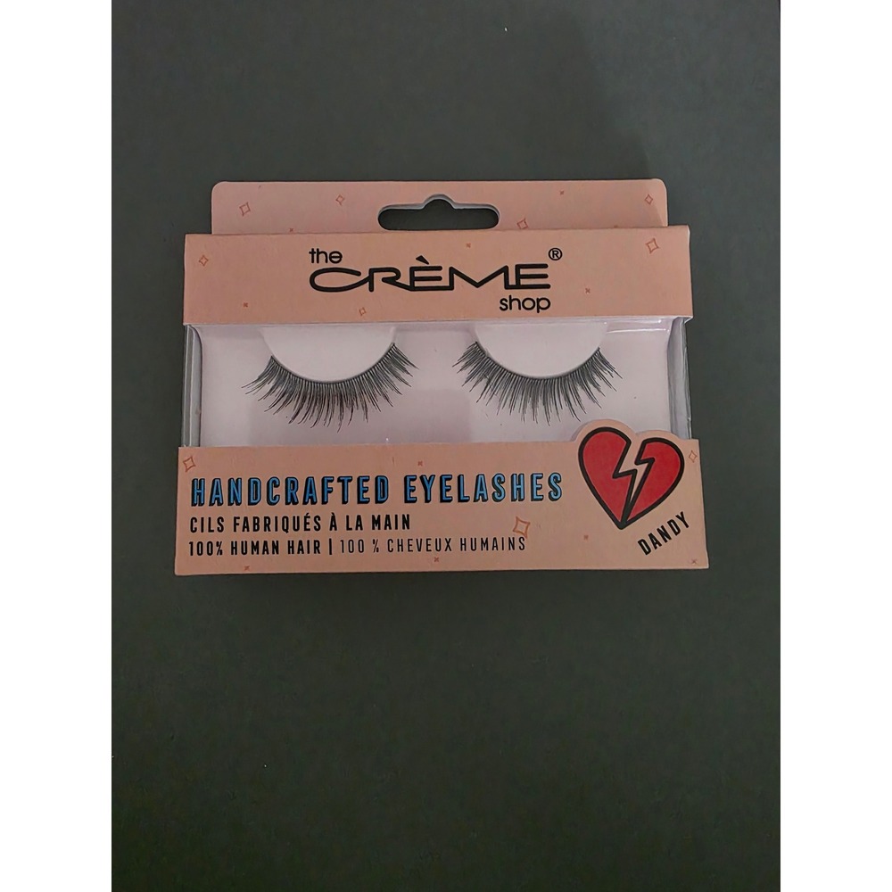 The Creme Shop Handcrafted Eyelashes Dandy 100% Human Hair False Lashes Black